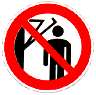 запрещается подходить к оборудованию